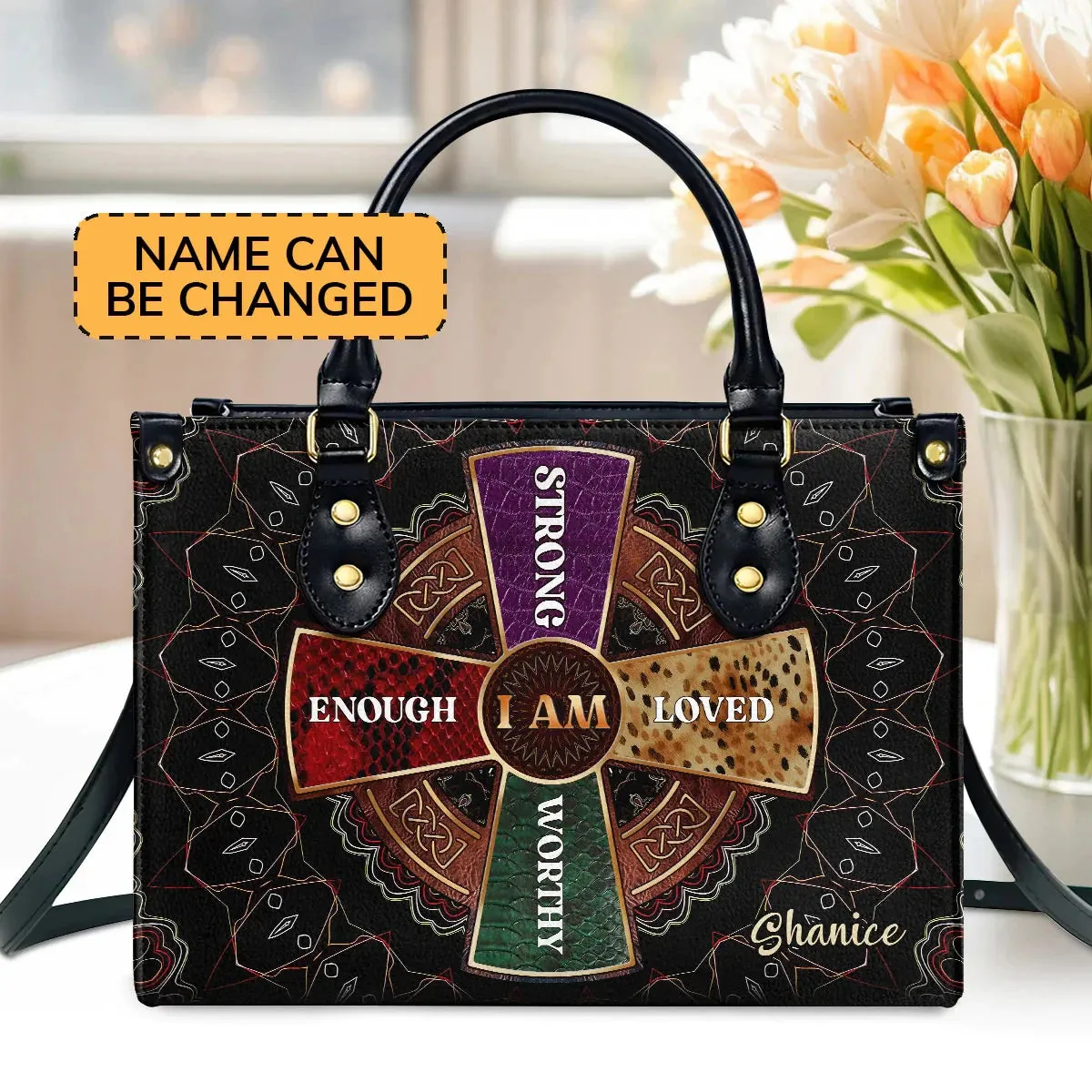 Women of Faith™ | “God Says I Am” & “Armor of God”- Leather Bags